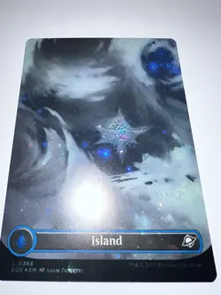 Island (Borderless) (Galaxy Foil) 0368 (L) MTG Edge of Eternities (EOE) (b) - Image 2
