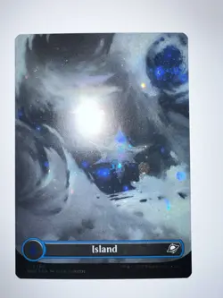 Island (Borderless) (Galaxy Foil) 0368 (L) MTG Edge of Eternities (EOE) (b) - Image 3