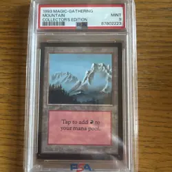 1993 Magic: the Gathering ✨MOUNTAIN✨ CE PSA 9 MtG WOTC - Image 1