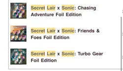 Magic the Gathering MTG Secret Lair X Sonic The Hedgehog Superdrop Foil Edition - Image 3