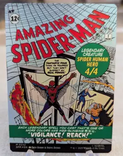 Peter Parker 232 Amazing Spider-Man Borderless Foil Marvel’s Spider-Man SPM MTG - Image 2