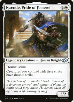 Kwende, Pride of Femeref 205 | Near Mint | J22 Jumpstart 2022 Magic MTG - Image 1