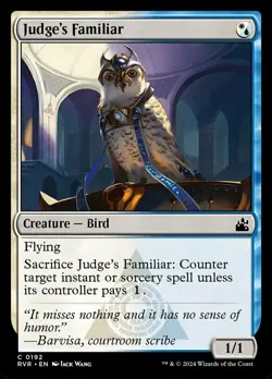 MTG Judge's Familiar - Foil NM-Mint Ravnica Remastered - Image 1
