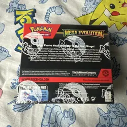 Factory Sealed Pokemon Mega Evolution Enhanced Booster Box Brand New With Topper - Image 3