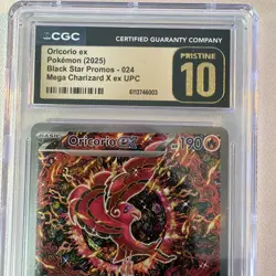 ORICORIO Ex UPC Promo #024 CGC 10 PRISTINE 2025 Pokemon MEG Phantasmal Flames - Image 2