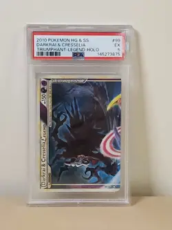 2010 Pokemon HG&SS Darkrai & Cresselia Triumphant-Legend-Holo-EX PSA 5-#99 - Image 1