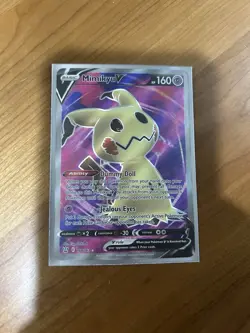 Pokemon TCG Mimikyu V Battle Styles Ultra Rare Full Art Holo Psychic 160 HP - Image 1
