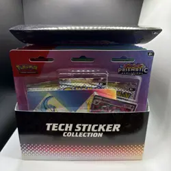 Pokemon Prismatic Evolutions Tech Sticker Collection (Lot of 12) Sealed W/Box - Image 1