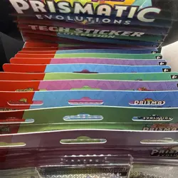 Pokemon Prismatic Evolutions Tech Sticker Collection (Lot of 12) Sealed W/Box - Image 3