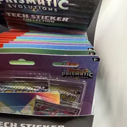 Pokemon Prismatic Evolutions Tech Sticker Collection (Lot of 12) Sealed W/Box - Image 4