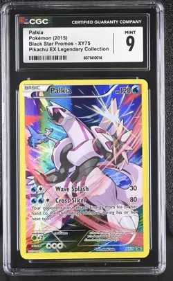 CGC 9 MINT Palkia Black Star Promo XY75 Pokemon Card - Image 1