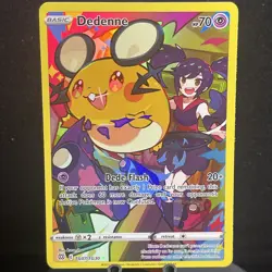 Pokemon TCG Dedenne Sword & Shield: Brilliant Stars TG07/TG30 Holo Secret Rare - Image 1