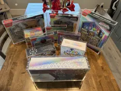 Pokemon Prismatic Evolutions Sealed x10 152 Master Set (minus 4) Det Pikachu Lot - Image 1