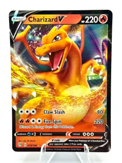2020 Pokemon Sword & Shield: Darkness Ablaze Charizard V #019/189 - Image 1