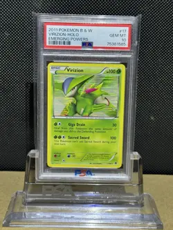 2011 POKEMON B & W EMERGING POWERS VIRIZION HOLO 17/98 PSA 10 🔥LOW POP 16🔥 - Image 4