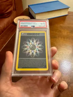 Rainbow Energy Holo PSA 8 NM-MT - 2000 Pokemon Rocket #17 - new cert! - Image 1