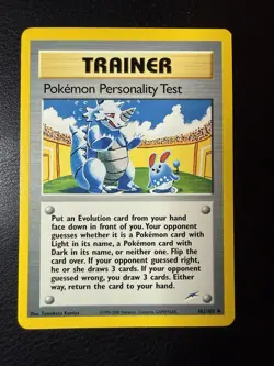2002 Pokemon - Pokemon Personality Test #102/105 - Neo Destiny Unlimited -NM/LP+ - Image 1