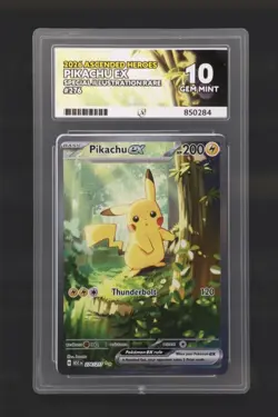 Pikachu EX 276/217 Ascended Heroes ACE 10 GEM MINT SIR Pokemon TCG - Image 1