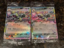 Pokemon Umbreon Ex 060/131 Prismatic Evolutions Stamped Sealed Promo Lot Of 2 - Image 1