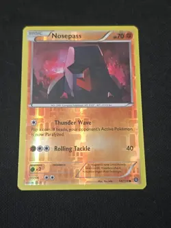 Nosepass 54/114 XY - Steam Siege Reverse Holo Rare Pokemon TCG Light Played - Image 1