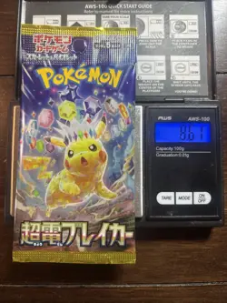 Heavy 8.61g Pokemon Sealed Super Electric Breaker Japanese Booster Pack - Image 1
