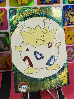 Pokemon Vintage Vending Machine Holo prism Nintendo 1998 Bandai Rare sticker - Image 3