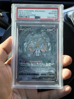 Pokemon 2022 Zacian V 225/172 Vstar Universe PSA 10 SAR Holo Japanese - Image 1