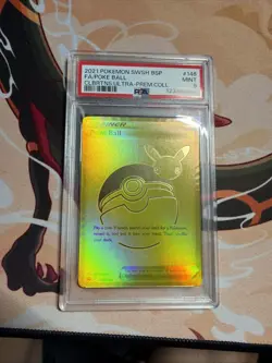 2021 POKEMON SWSH BLACK STAR PROMO #146 FULL ART/POKE BALL PSA 9 - Image 1