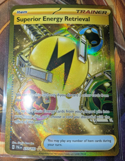 Superior Energy Retrieval 277/193 Hyper Rare Secret Gold - Paldea Evolved - NM - Image 1
