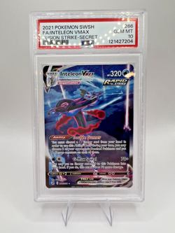2021 Pokemon Inteleon VMAX Alt Art Fusion Strike 266/264 PSA 10 GEM MINT - Image 3
