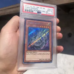 YuGiOh Cyber Dragon - LCGX-EN176 Secret Rare 1st Edition PSA 10 Pop 4 Alt Art - Image 2