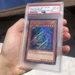 YuGiOh Cyber Dragon - LCGX-EN176 Secret Rare 1st Edition PSA 10 Pop 4 Alt Art - Image 3