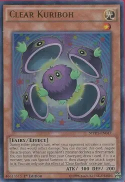 Clear Kuriboh - MVP1-EN047 - Ultra Rare - 1st Edition Lightly Played The Dark Si - Image 1