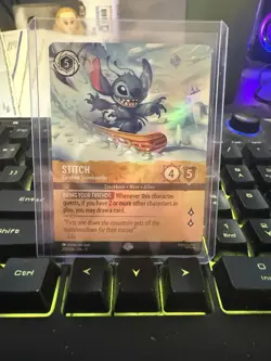 Stitch Carefree Snowboarder (Epic) Disney Lorcana Winterspell 207/204 - Image 1