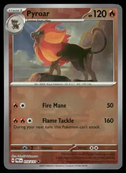 Pokemon Cards Pyroar 016/131 Reverse Holo Prismatic Evolutions Pokeball NM - Image 1