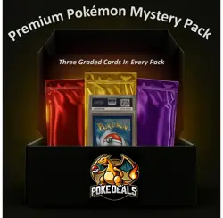 Premium Pokemon Mystery Pack – 3 Graded PSA/BGS/CGC Cards 1C - Image 1