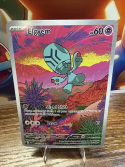 Pokemon TCG Elgyem Card 120/086 Black Bolt Illustration Rare Pack To Sleeve Nm - Image 1