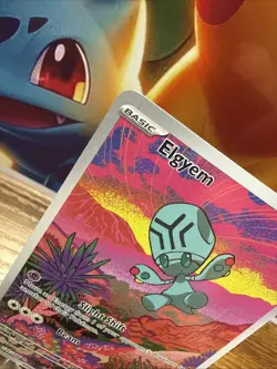 Pokemon TCG Elgyem Card 120/086 Black Bolt Illustration Rare Pack To Sleeve Nm - Image 4