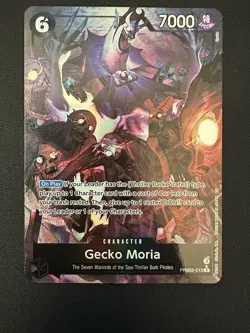 Near Mint Gecko Moria PRB02-013 Alternate Art English One Piece Card Game - Image 1