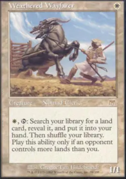 MTG English Weathered Wayfarer Light Play Foil Onslaught - Image 1