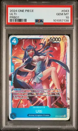 2024 ONE PIECE PRB01-PREM BOOSTER -ONE PIECE CARD THE BEST- #043 ULTI PSA 10 - Image 1