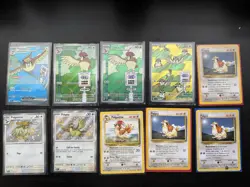 Pidgeot, Pidgeotto And Pidgey Obsidian Flames, Paldean Fates & Base Set Card Lot - Image 1
