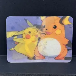 Pokemon Pikachu Raichu 3D Lenticular Promo Card Viz Video Pioneer PIKA-0030D/DVD - Image 1