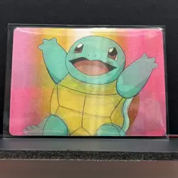 1998 Pokemon Video Pioneer Lenticular Squirtle Viz Promo Card Pika-0023D NM - Image 3