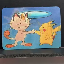 1998 Pikachu & Meowth Pioneer Viz Video DVD Pokemon Promo Card #0032D Read - Image 3