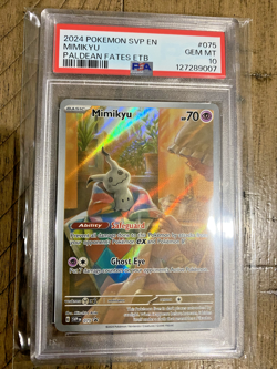 PSA 10 Mimikyu 075 Sv: Scarlet & Violet Promo Cards Holo - Image 1