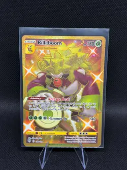 Pokemon TCG Rillaboom Darkness Ablaze Holo Card 197/189 Secret Rare - Image 1
