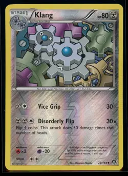 2016 XY - Steam Siege Klang Reverse Holo Pokemon Card #72 - Image 1