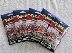 (5) POKEMON TCG 25 Card Mystery Packs with 1 Foil Card Ea Guaranteed Sealed Lot! - Image 1