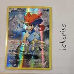 Pokemon Keldeo Promo Holo Basic Card XY118 Black Star XY Set 2016 - Image 1